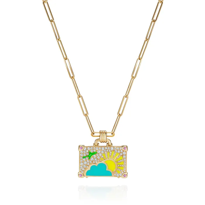 Necklaces NeverNot Diamond Weekend Trip Pendant Necklace