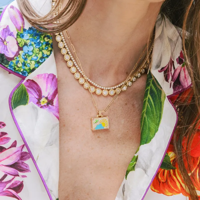 Necklaces NeverNot Diamond Weekend Trip Pendant Necklace