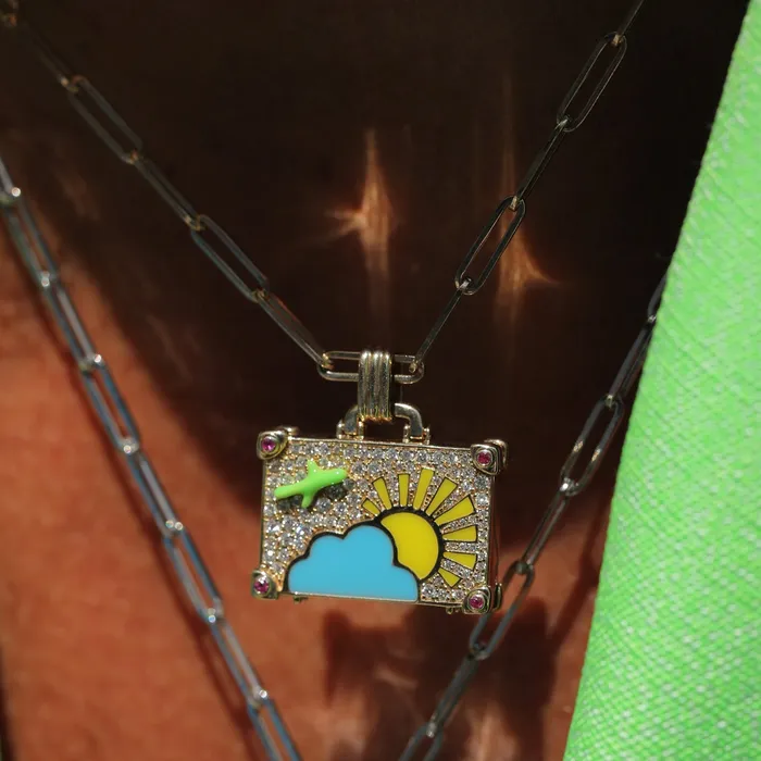 Necklaces NeverNot Diamond Weekend Trip Pendant Necklace