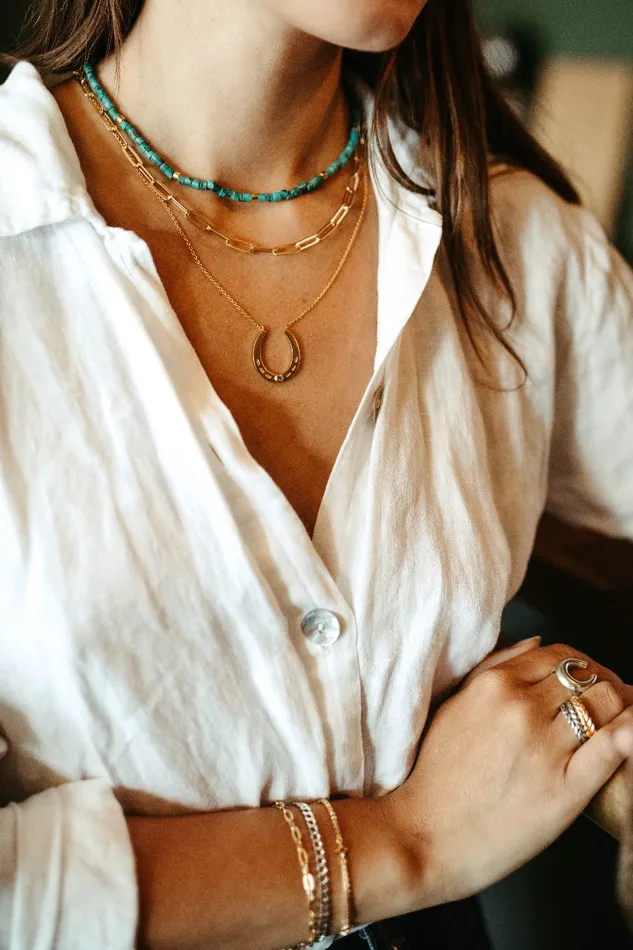 Necklaces Oakley Necklace Gold Sierra Winter Jewelry