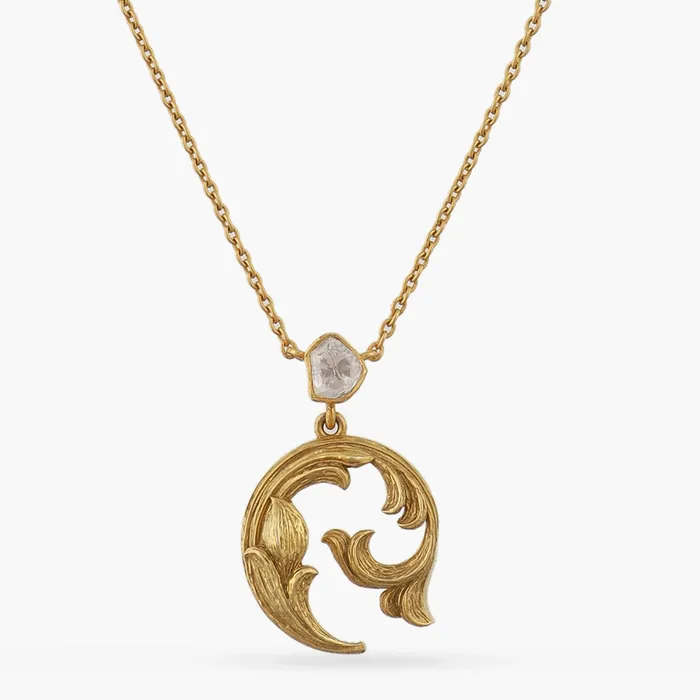 Necklaces SILVER Baroque Dreamy Moissanite Silver Pendant Necklace