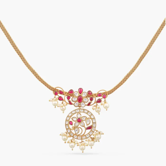 Necklaces SILVER Zahra Jadau Silver Pendant Necklace