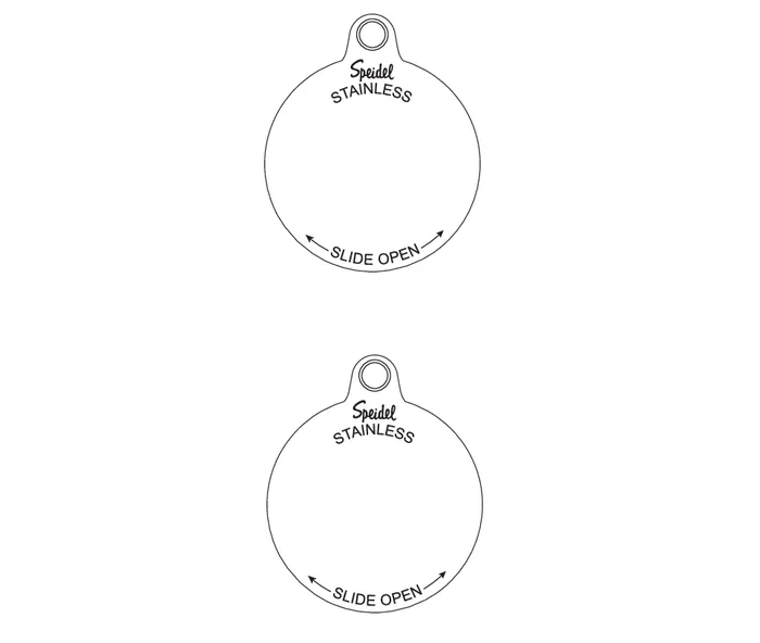 Necklaces Speidel Medilog ID Stainless Steel 26 Necklace with Round Pendants