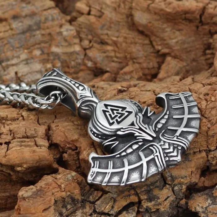 Necklaces Valhalla Vikings Thor Hammer Necklace Valknut Symbol