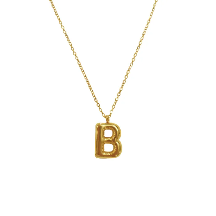 Necklaces VibeSzn Bubble Initial Necklace