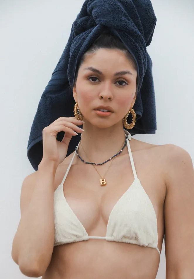 Necklaces VibeSzn Bubble Initial Necklace