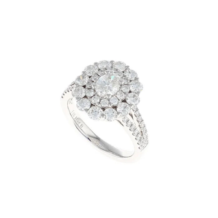 Oval Double Halo Complete Engagement Ring 209CTW Shop IDC estore Rings