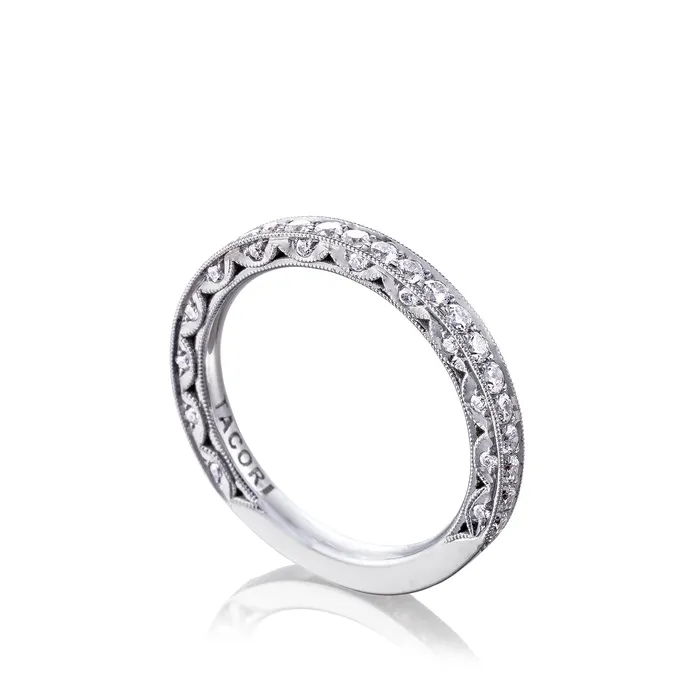 PreStyled Sets International Diamond Center Tacori 18k gold RoyalT Diamond Wedding Band 065 CTW PreStyled Sets International Diamond Center Tacori 18k gold RoyalT Diamond Wedding Band 065 CTW