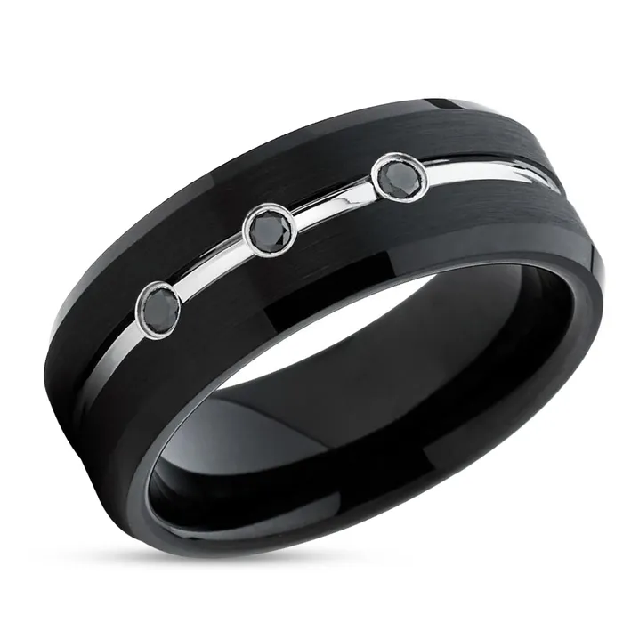 Rings Clean Casting Jewelry Black Diamond Wedding Ring Black Wedding Ring Tungsten Wedding Ring Black Ring Rings Clean Casting Jewelry Black Diamond Wedding Ring Black Wedding Ring Tungsten Wedding Ring Black Ring