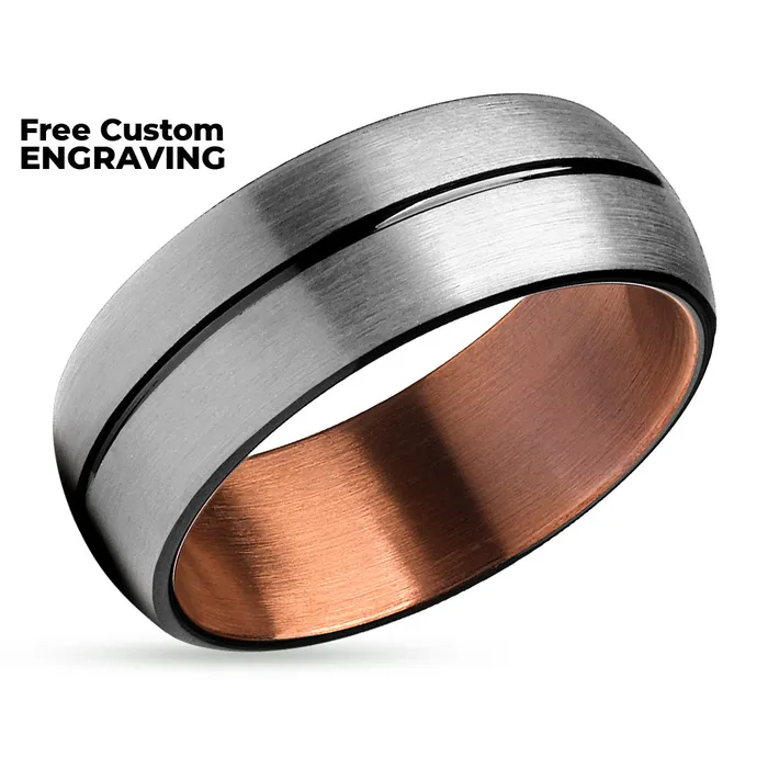 Rings Clean Casting Jewelry Black Tungsten Ring Espresso Wedding Ring Wedding Band Tungsten Ring