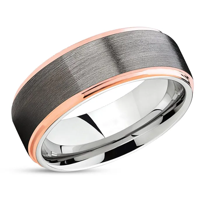 Rings Clean Casting Jewelry Rose Gold Tungsten Ring Gray Tungsten Ring Gunmetal Tungsten Band Gunmetal Ring Rings Clean Casting Jewelry Rose Gold Tungsten Ring Gray Tungsten Ring Gunmetal Tungsten Band Gunmetal Ring