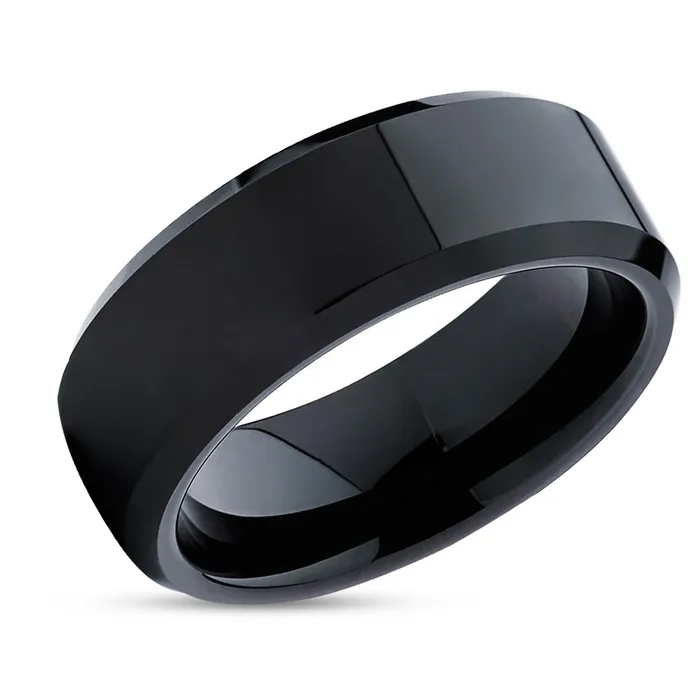 Rings Clean Casting Jewelry Shiny Black Tungsten Ring Black Wedding Ring Black Tungsten Ring Wedding Band Rings Clean Casting Jewelry Shiny Black Tungsten Ring Black Wedding Ring Black Tungsten Ring Wedding Band