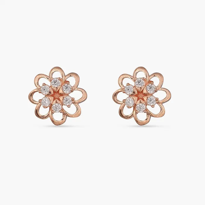 Rings Fleuri Silver CZ Studs SILVER