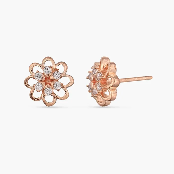 Rings Fleuri Silver CZ Studs SILVER