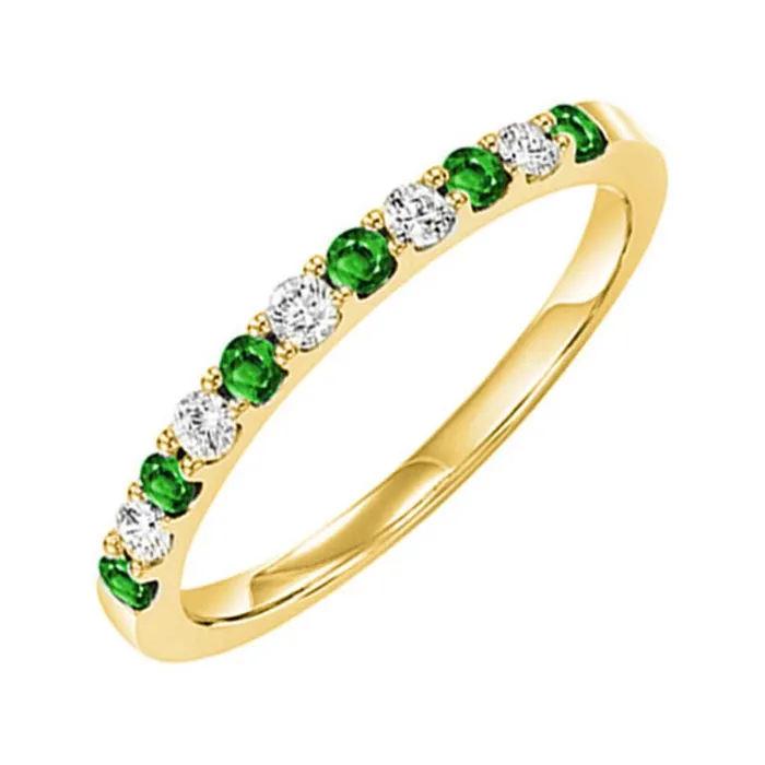 Rings International Diamond Center 10K Emerald and Diamond White Gold Ring Rings International Diamond Center 10K Emerald and Diamond White Gold Ring