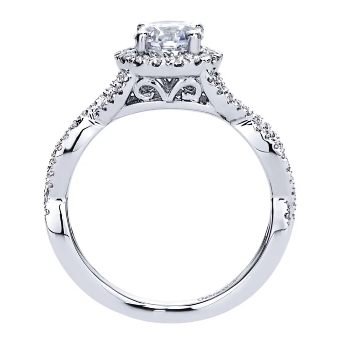 Rings International Diamond Center Gabriel Bridal Collection White Gold Halo Engagement Ring 03 ctw Rings International Diamond Center Gabriel Bridal Collection White Gold Halo Engagement Ring 03 ctw