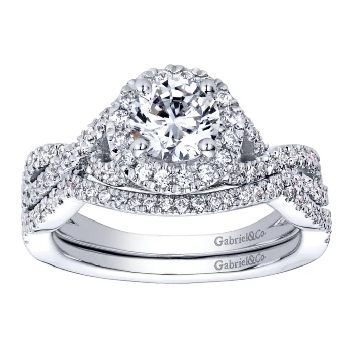 Rings International Diamond Center Gabriel Bridal Collection White Gold Halo Engagement Ring 03 ctw Rings International Diamond Center Gabriel Bridal Collection White Gold Halo Engagement Ring 03 ctw