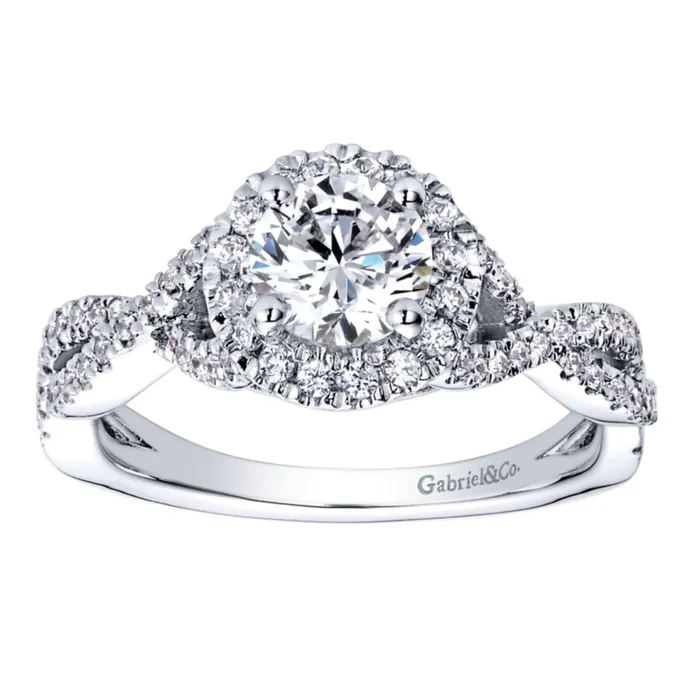 Rings International Diamond Center Gabriel Bridal Collection White Gold Halo Engagement Ring 03 ctw Rings International Diamond Center Gabriel Bridal Collection White Gold Halo Engagement Ring 03 ctw