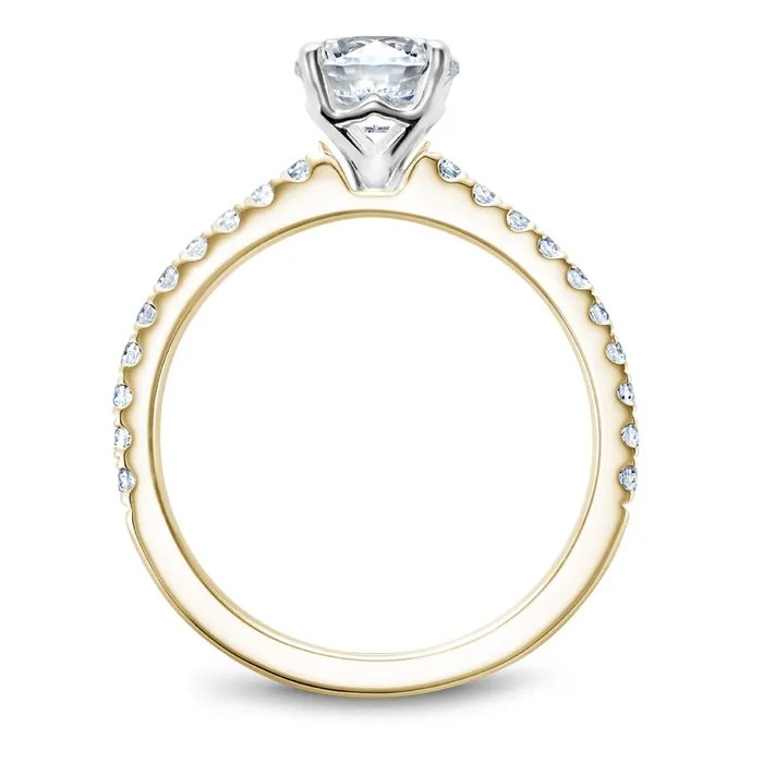 Rings International Diamond Center Noam Carver White Gold Diamond Engagement Ring Setting 031 CTW