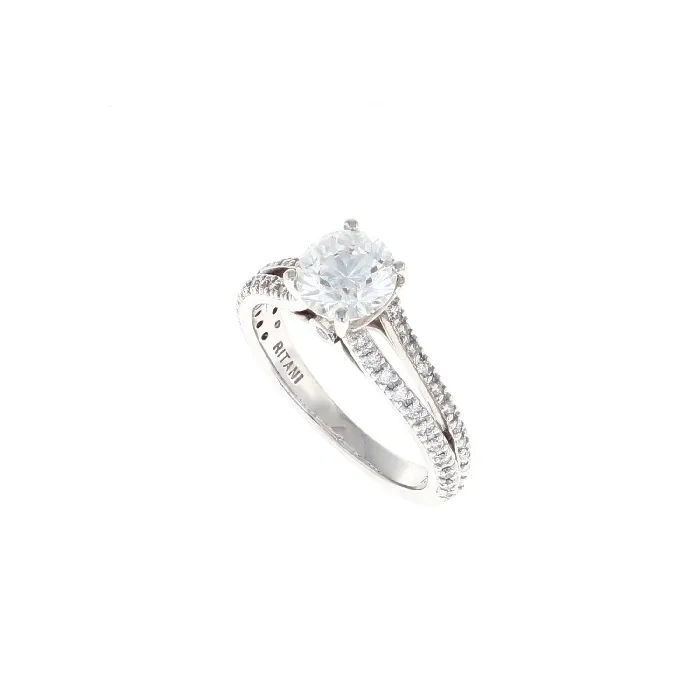 Rings International Diamond Center Round Complete Engagement Ring 120CTW Rings International Diamond Center Round Complete Engagement Ring 120CTW