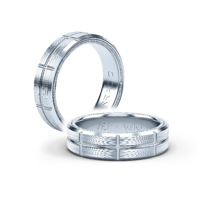 Rings International Diamond Center Verragio Mens Band VW6026Platinum