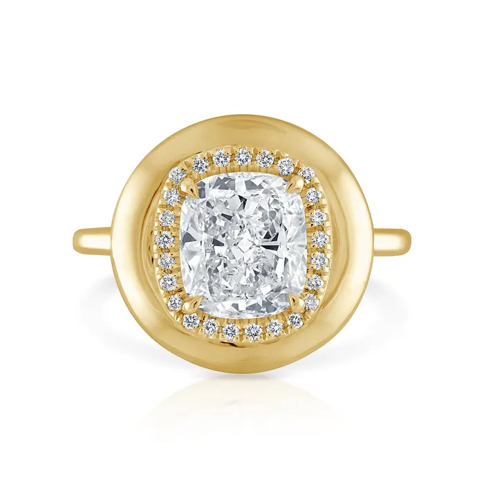 Rings SG Bridal 204ct Cushion Diamond Button Engagement Ring