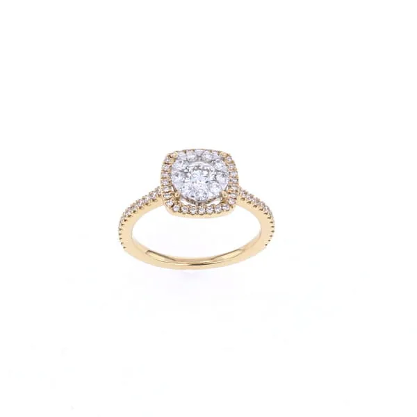 Rings Shop IDC estore Halo Illusion Complete Engagement Ring 083CTW