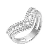 Rings Shop IDC estore White Gold Diamond Fashion Ring 1CTW