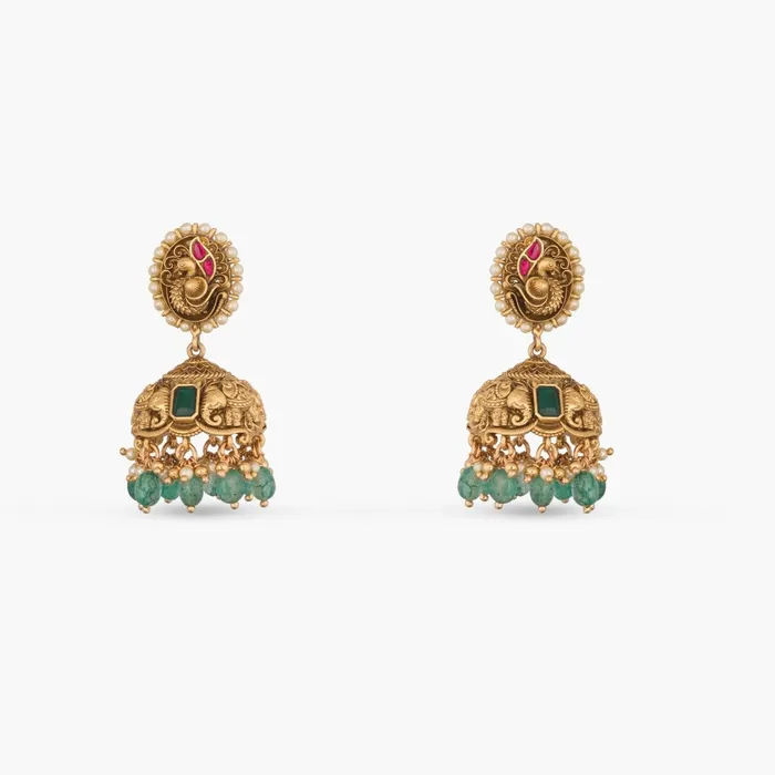 Rings SILVER Amala Antique Silver Jhumkas
