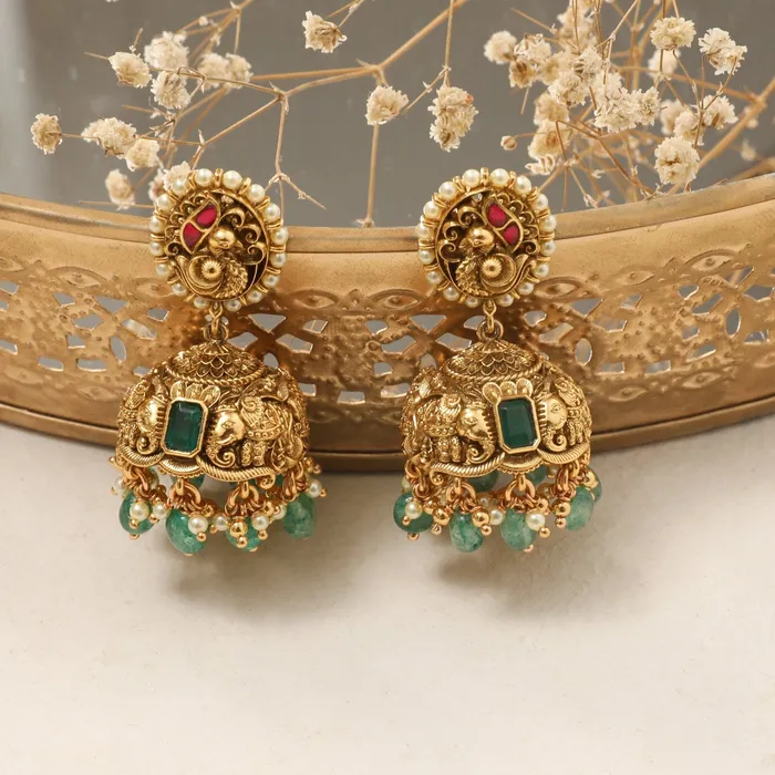 Rings SILVER Amala Antique Silver Jhumkas