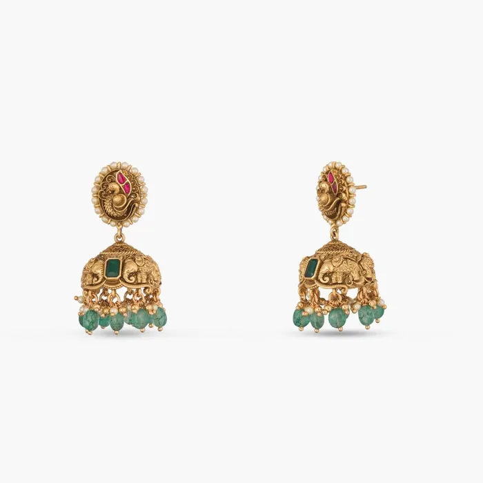 Rings SILVER Amala Antique Silver Jhumkas