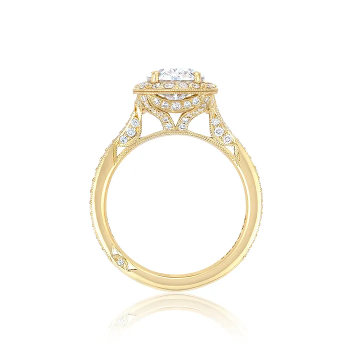 Rings Tacori 18k Yellow Gold RoyalT Oval Diamond Engagement Ring Setting 07 CTW International Diamond Center Rings Tacori 18k Yellow Gold RoyalT Oval Diamond Engagement Ring Setting 07 CTW International Diamond Center