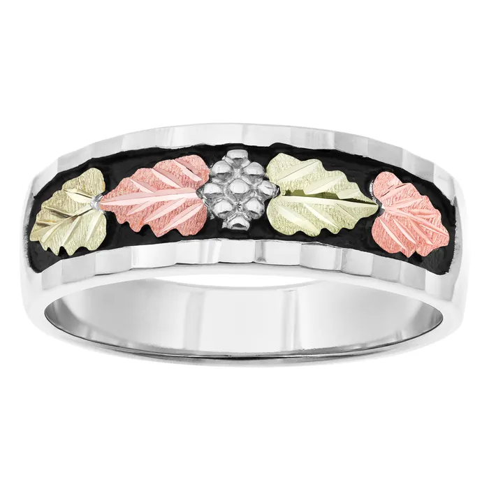 Rings TR Jewelry Concepts Landstroms Black Hills Gold Sterling Silver Antiqued Wedding Band Rings TR Jewelry Concepts Landstroms Black Hills Gold Sterling Silver Antiqued Wedding Band
