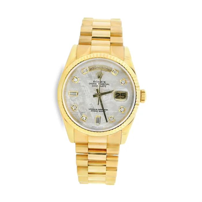 Rolex 118238 President DayDate 18K Yellow Gold 36mm Preowned International Diamond Center PreStyled Sets Rolex 118238 President DayDate 18K Yellow Gold 36mm Preowned International Diamond Center PreStyled Sets