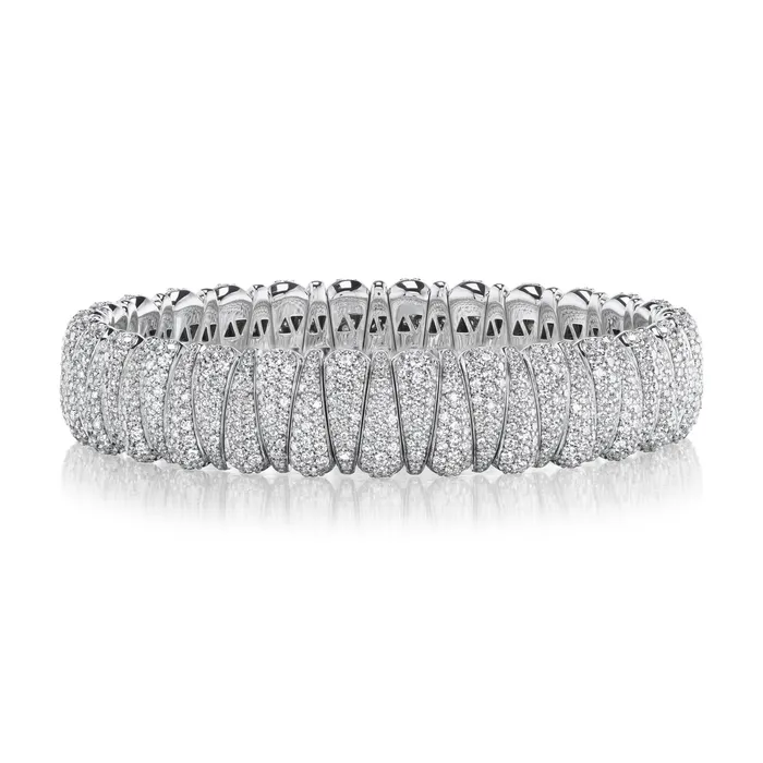 SG Fine Bracelets Diamond Alternating Stretch Bracelet