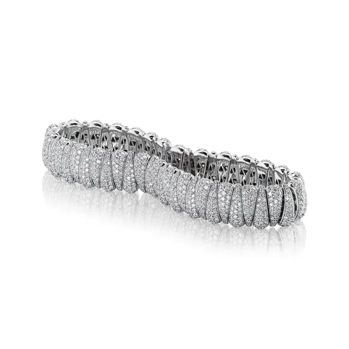SG Fine Bracelets Diamond Alternating Stretch Bracelet