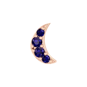 SG Fine Slider Moon Charm Charm Necklaces