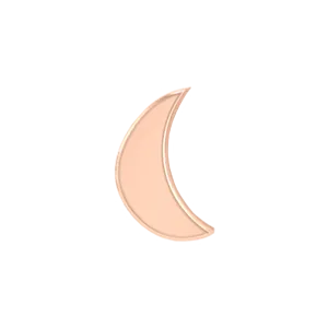 SG Fine Slider Moon Charm Charm Necklaces