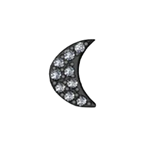 SG Fine Slider Moon Charm Charm Necklaces