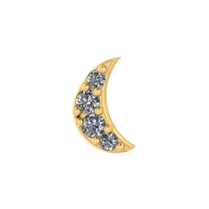 SG Fine Slider Moon Charm Charm Necklaces