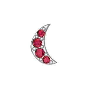 SG Fine Slider Moon Charm Charm Necklaces