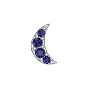 SG Fine Slider Moon Charm Charm Necklaces