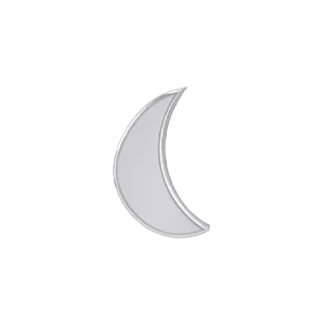 SG Fine Slider Moon Charm Charm Necklaces