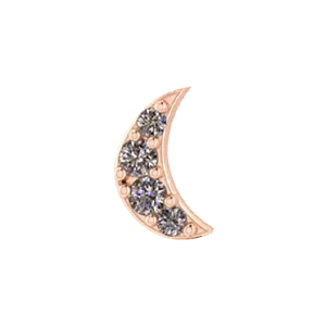 SG Fine Slider Moon Charm Charm Necklaces