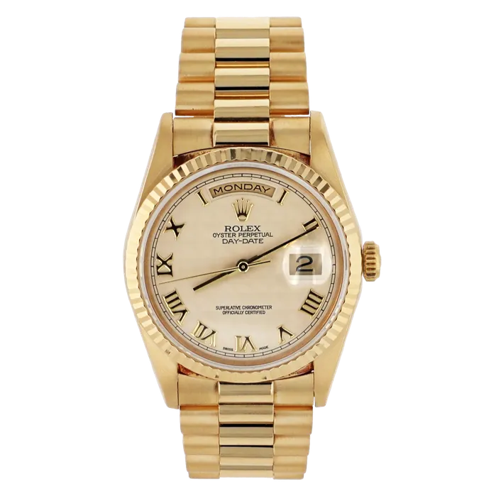 Shop IDC estore PreStyled Sets Rolex 18238 DayDate Presidential 18k Yellow Gold 36mm Preowned Shop IDC estore PreStyled Sets Rolex 18238 DayDate Presidential 18k Yellow Gold 36mm Preowned
