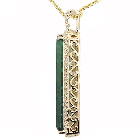 Shop IDC estore Tourmaline and Diamond Fashion Pendant Necklaces