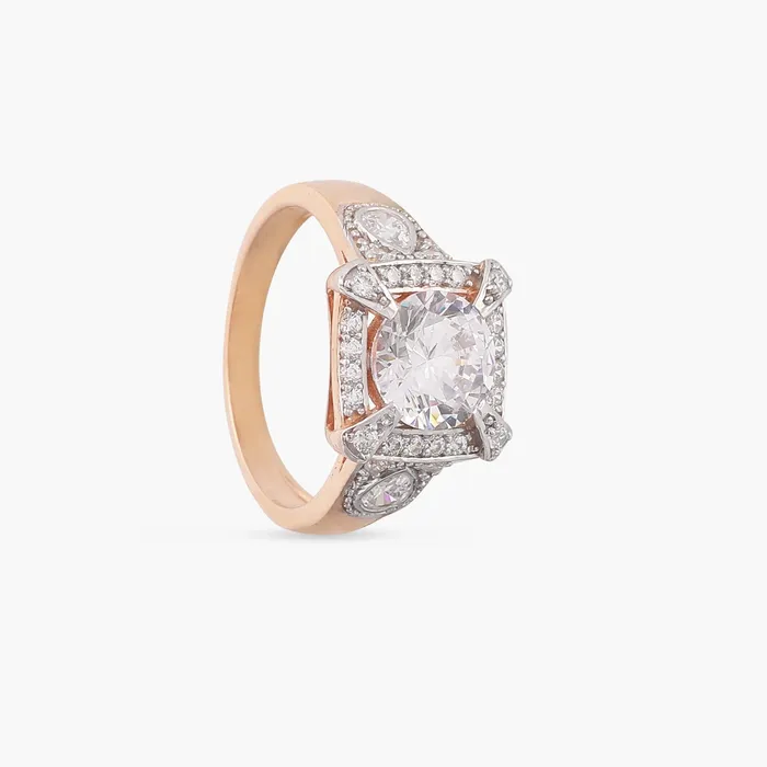 SILVER Chestnut CZ Silver Ring Rings