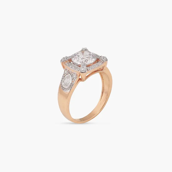 SILVER Chestnut CZ Silver Ring Rings