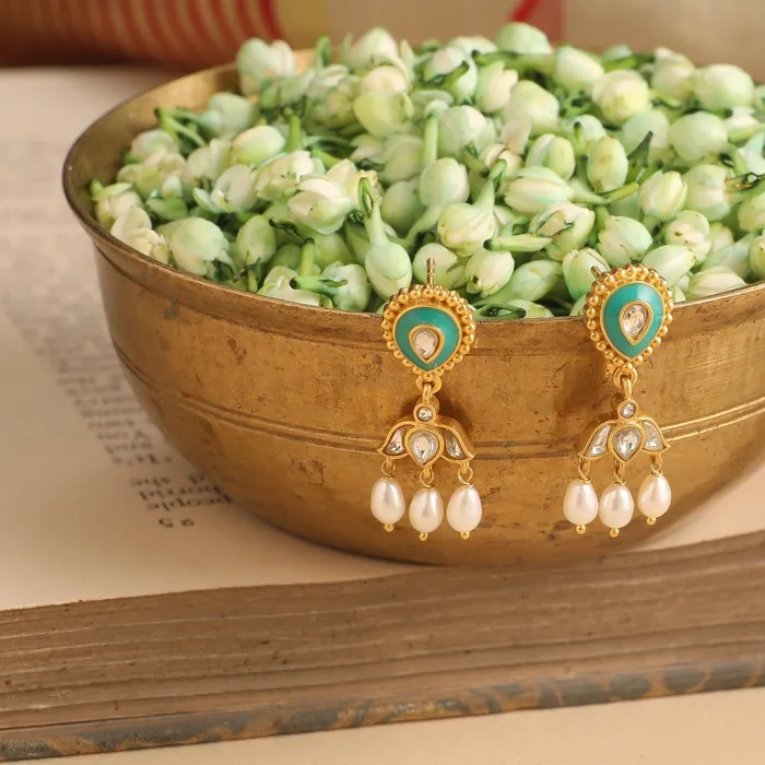 SILVER Kritika Gold Plated Silver Earrings Earrings