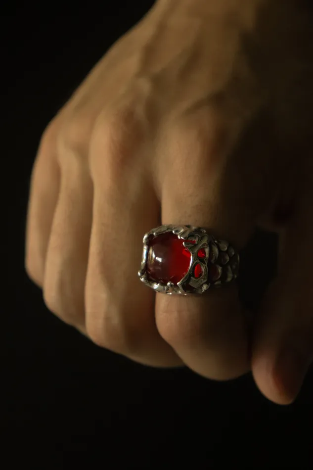 Silver Melting Stone Ring Fashion Jewelry by Yordy Rings